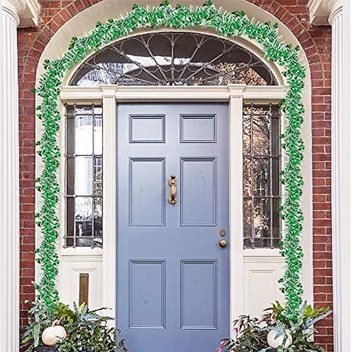Cosweet 6 Pieces St. Patricks Day Shamrock Clover Tinsel Garland- Green St. Patrick's Day Tinsel for