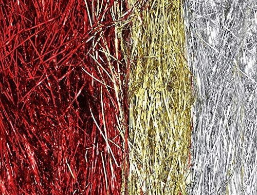 Amazon.com: Gift Boutique Christmas Tree Tinsel Icicles Total 6000 Strands Includes 2000 Silver Icic