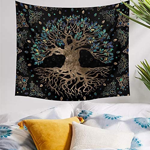 Amazon.com: XGXL Life Tree Tapestry Wall Hanging - Bohemian Hippie Wishing Tree Tapestries Psychedel