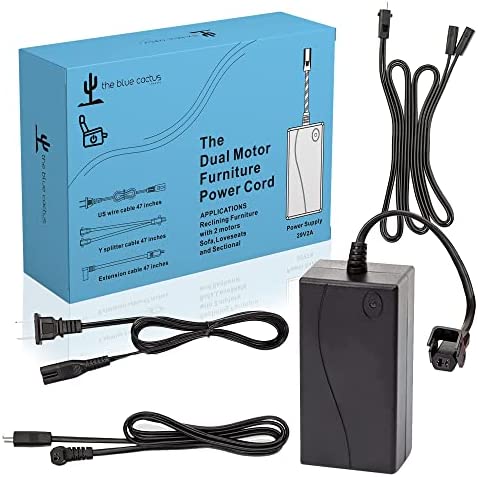 Dual Motor Power Supply Kit - Universally Compatible Power Supply for Electric Reclining Furniture -