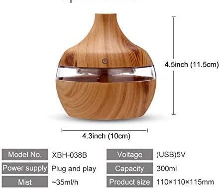 Amazon.com: ZZKHGo Air Aroma Essential Oil Diffuser, LED Aroma Aromatherapy Humidifier, Essential Oi