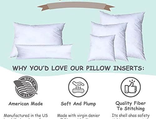 Pillowflex Synthetic Down Pillow Insert - 28x28 Down Alternative Pillow, Insert for Large Square Eur