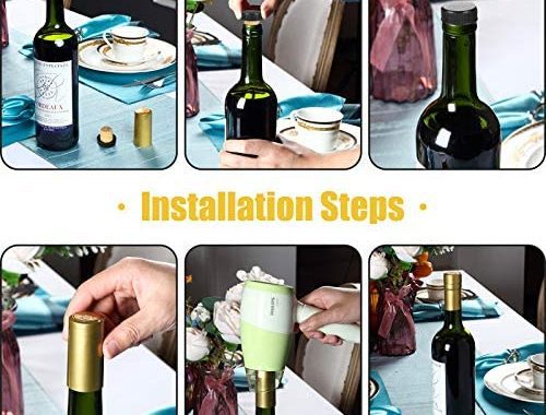 Amazon.com: 200 Pieces PVC Heat Shrink Capsules Wine Shrink Wrap Wine Bottle Capsules Shrink Caps fo