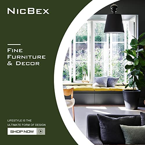 NicBex Full Length Mirror, 43x16 Aluminum Alloy Frame Large Wall Mirror, Vanity Mirror, Bedroom Mirr
