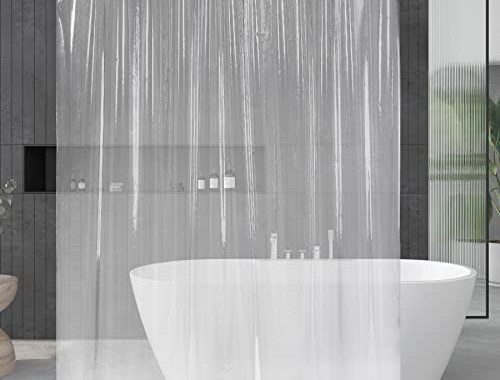 Amazon.com: Titanker Clear Shower Curtain Liner, 72 x 72 Plastic Shower Liner Lightweight PEVA Showe