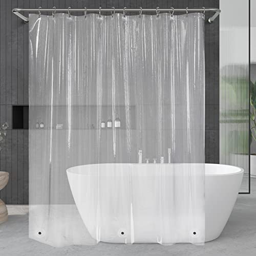 Amazon.com: Titanker Clear Shower Curtain Liner, 72 x 72 Plastic Shower Liner Lightweight PEVA Showe