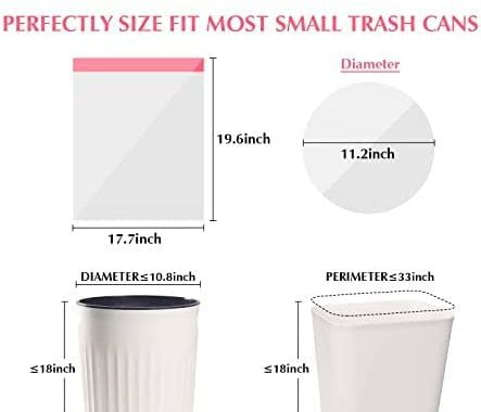 Amazon.com: Small Trash Bags 2-4 Gallon Drawstring-Ryobyo 4 Gallon Trash Bag Extra Strong, Small Gar