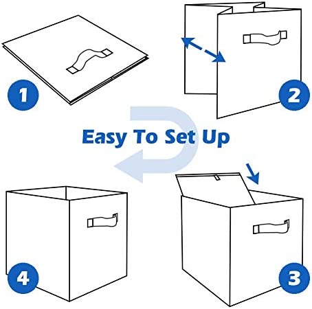 Amazon.com: ShellKingdom Storage Bins, Foldable Fabric Storage Cubes And Cloth Storage Organizer Dra