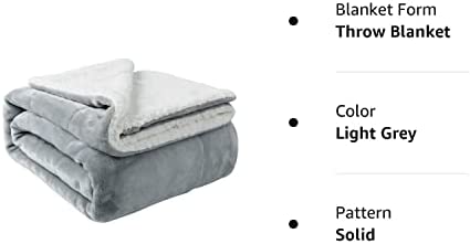 NANPIPER Sherpa Blanket Twin Thick Warm Blanket for Winter Bed Super Soft Fuzzy Flannel Fleece/Wool
