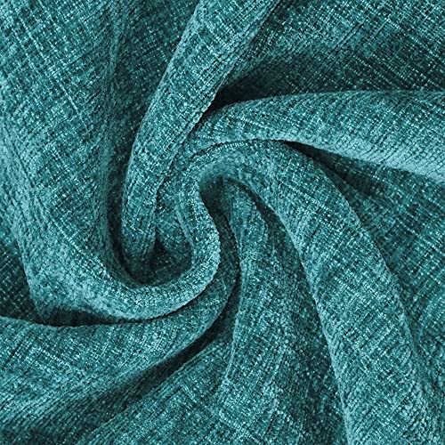 CaliTime Pack of 2 Cozy Throw Pillow Covers Cases for Couch Sofa Home Decoration Solid Dyed Soft Che
