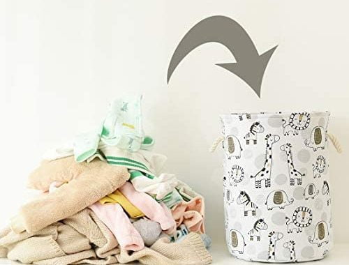 Amazon.com: INough Baby Hamper Laundry Basket, Laundry Hamper for Boys, Kids Storage Basket Animal B