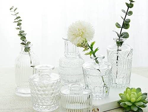 Amazon.com: Arme Glass Bud Vase Set of 30 Pcs，Small Glass Vases for Flowers，Clear Bud Vases in Bulk，
