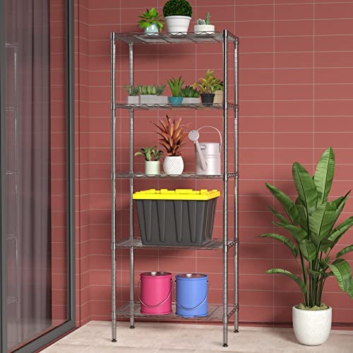 Amazon.com: SINGAYE 5 Tier Adjustable Storage Shelf Metal Storage Rack Wire Shelving Unit Storage Sh