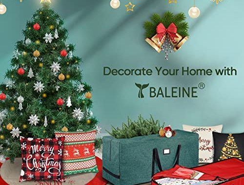 Amazon.com: BALEINE Christmas Wrapping Paper Storage Organizer with Flexible Partitions and Pockets,