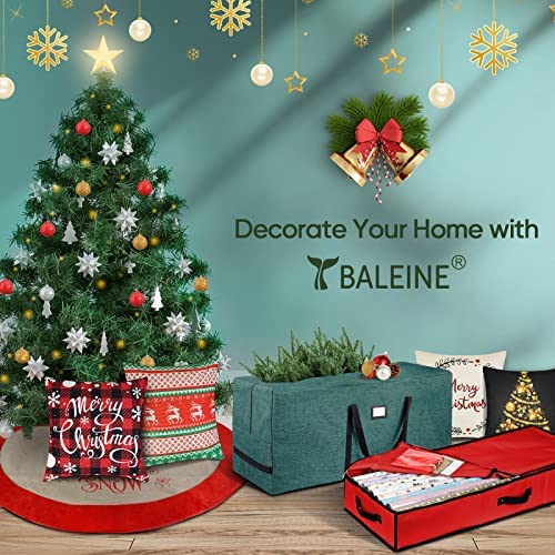 Amazon.com: BALEINE Christmas Wrapping Paper Storage Organizer with Flexible Partitions and Pockets,