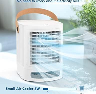 Amazon.com: 3-IN-1 Evaporative Air Cooler - fancole Small Air Conditioner w/3 Levels Humidify, 7 Col