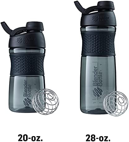 Amazon.com: BlenderBottle SportMixer Shaker Bottle Perfect for Protein Shakes and Pre Workout, 20-Ou