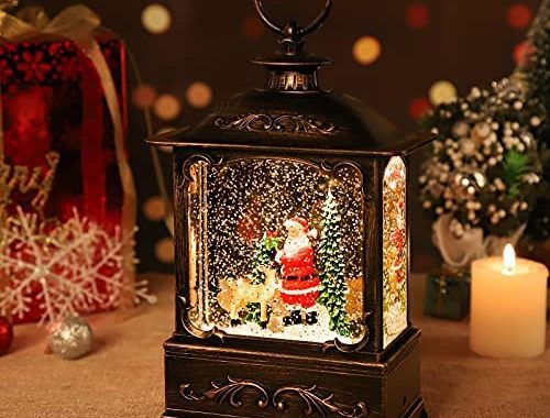 Amazon.com: Christmas Lanterns Snow Globe Decoration Lanterns Christmas Decorations Suitable for Out