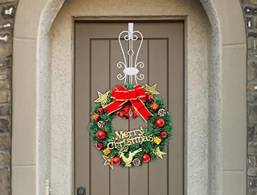 Amazon.com: Nxtop Wreath Hanger for Front Door, Christmas Decoration Metal Over The Door Hook, Antiq