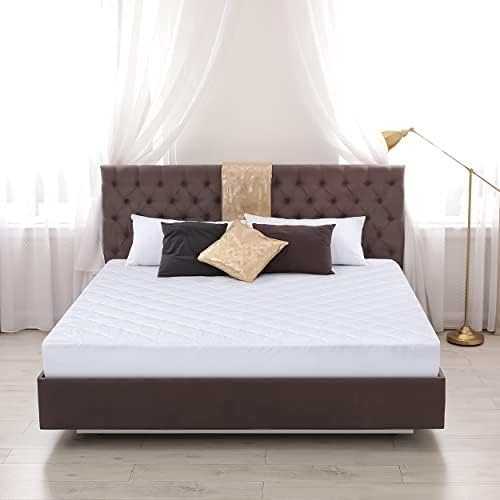 Utopia Bedding Quilted Fitted Mattress Pad (Queen) - Elastic Fitted Mattress Protector - Mattress Co