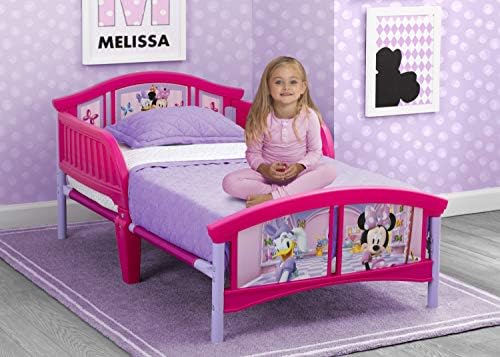 Amazon.com : Delta Children Plastic Toddler Bed, Disney Minnie Mouse : Baby