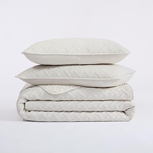 Amazon.com: Serta ComfortSure Soft Lightweight 3 Piece Summer Bedding Comforter Bedspread Coverlet Q