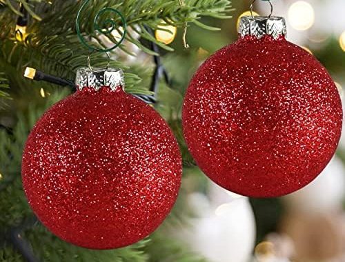 R N' D Toys Green Tree Ornament Hooks - Christmas Tree Gold Decorating Metal Wire Hangers for Hangin