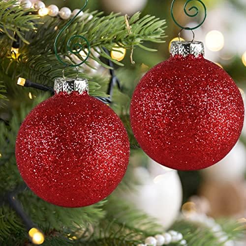 R N' D Toys Green Tree Ornament Hooks - Christmas Tree Gold Decorating Metal Wire Hangers for Hangin