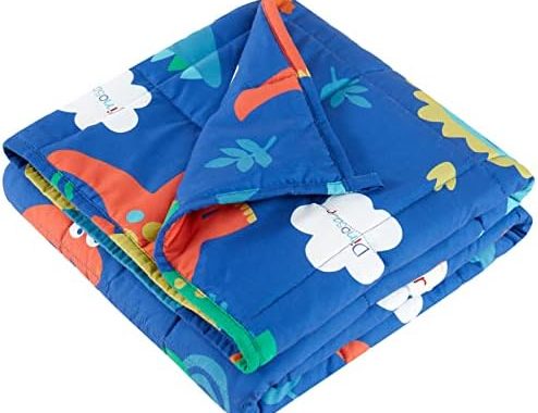 Amazon.com: HOSUKKO Weighted Blanket Kids, Weighted Blanket for Kids 5 lbs Blue Dinosaur Heavy Blank