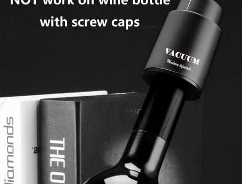 [2 PACK]Wine Bottle Stoppers,Real Vacuum Wine Stoppers,Reusable Wine Preserver,Wine Corks Keep Fresh