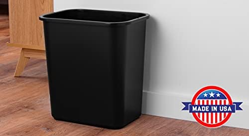 Amazon.com: United Solutions 13 Quart / 3.25 Gallon Space-Efficient Trash Wastebasket, Fits Under De