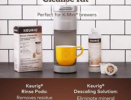 Keurig Brewer Cleanse Kit For Brewer Descaling and MaintenanceIncludes Descaling Solution & Rins