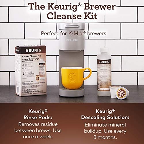 Keurig Brewer Cleanse Kit For Brewer Descaling and MaintenanceIncludes Descaling Solution & Rins