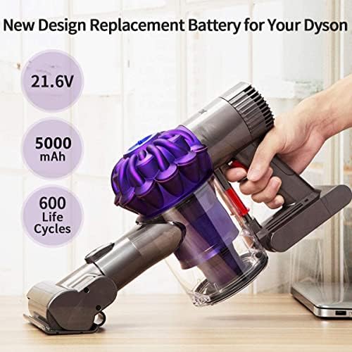 Amazon.com: Dyson V8 Replacement Battery, 21.6V 5000mAh Li-ion Battery Compatible with V8 Animal V8