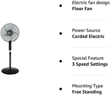 Amazon.com: Simple Deluxe Pedestal Stand Fan with Remote Control for Indoor, Bedroom, Living Room, H