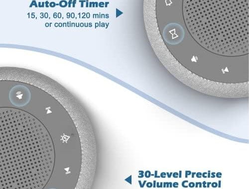 Amazon.com: Buffbee Sound Machine & Alarm Clock 2-in-1, 18 Soothing Sound, 7 Night Light, Sleep