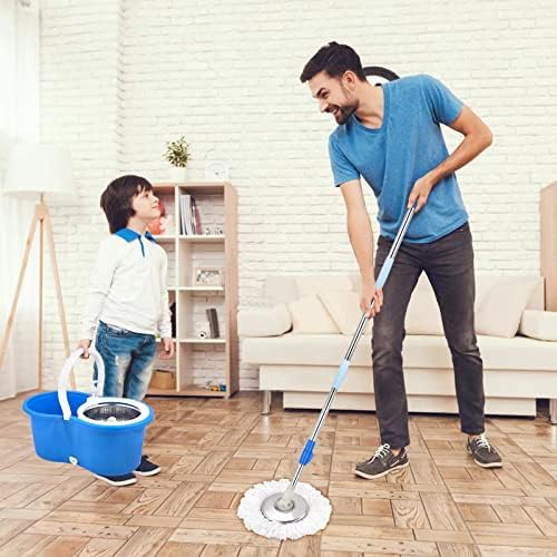 Amazon.com: Spin Mop Bucket System, 360 Spin Mop & Bucket Floor Cleaning Stainless Steel Mop Buc