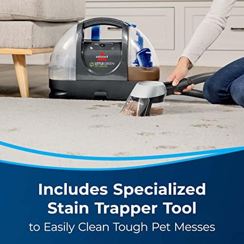 Amazon.com - Bissell Little Green Pet Deluxe Portable Carpet Cleaner, 3353, Gray/Blue -
