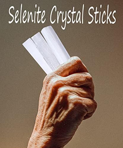 Amazon.com: XIANNVXI 4 Inches Selenite Sticks Large Selenite Crystal Wands White Raw Rough Crystals