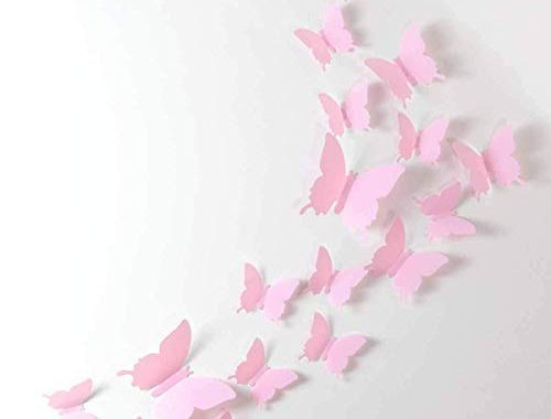 Amazon.com: 24pcs 3D Butterfly Removable Mural Stickers Wall Stickers Decal for Home and Room Decora