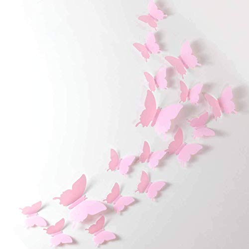 Amazon.com: 24pcs 3D Butterfly Removable Mural Stickers Wall Stickers Decal for Home and Room Decora