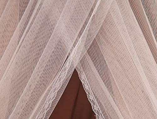 Amazon.com: Kertnic Luxurious Bed Canopy for Girls & Adults, Large Elegant Double Layer Bed Curt