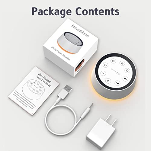 Amazon.com: BrownNoise Sound Machine with 30 Soothing Sounds 12 Colors Night Light White Noise Machi