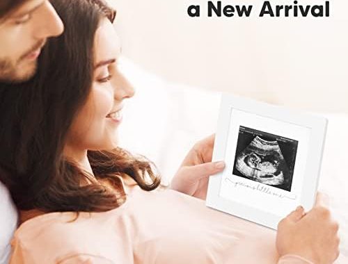 Baby Sonogram Picture Frame - Modern Ultrasound Frame For Mom To Be - Pregnancy Announcement Sonogra