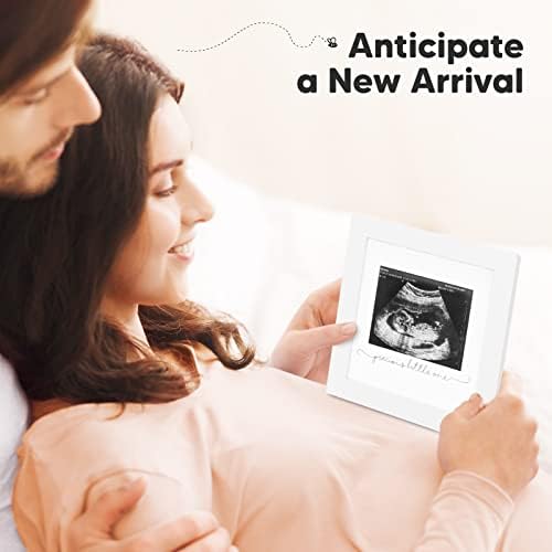 Baby Sonogram Picture Frame - Modern Ultrasound Frame For Mom To Be - Pregnancy Announcement Sonogra