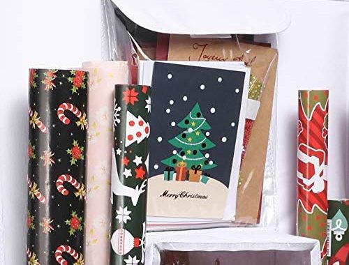 Wrapping Paper Storage Holder Double-Sided Hanging Gift Bag and Gift Wrap Organizer （Original White）