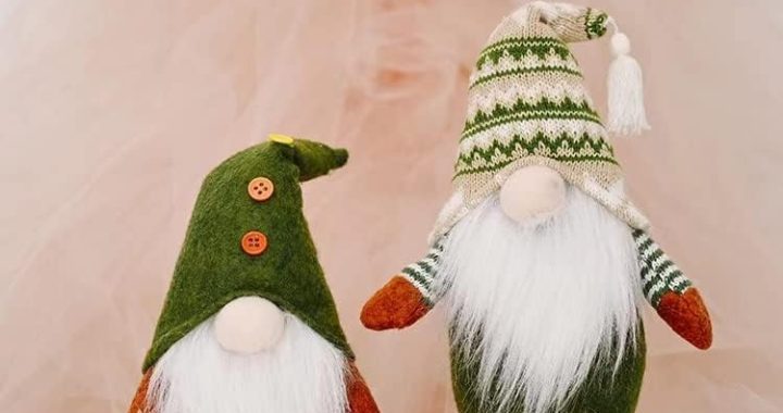 Amazon.com: 2 Pack Christmas Gnomes Decorations,Handmade Plush Christmas Gnome Elf Decor,Swedish Tom
