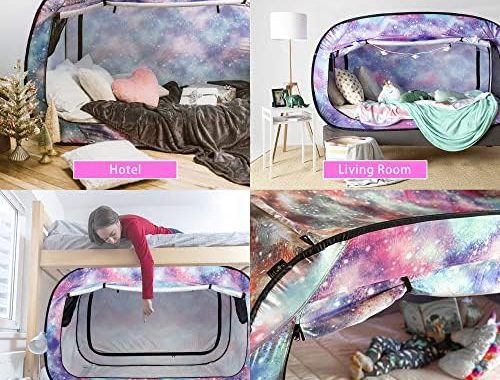 Amazon.com: Pop Up Privacy Tent for Indoor Use Bed Canopy for Sleeping Bed Tent Double Door with Mos