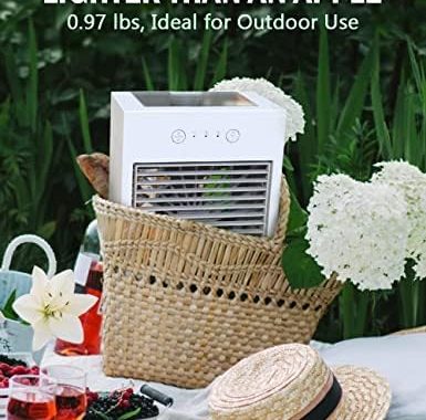 Amazon.com: Mini Portable Air Conditioners, 3 IN 1 Evaporative Air Cooler, 2000mAh Battery Powered &