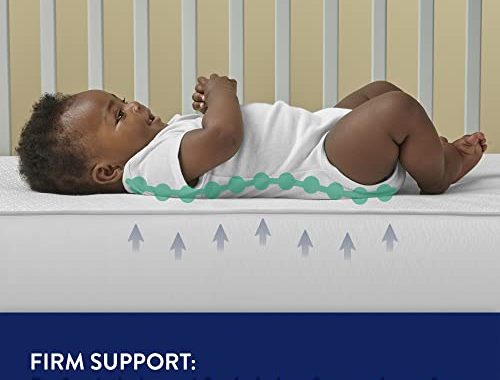 Amazon.com : Kolcraft BabyPedic Bubbie Extra Firm Coil Waterproof Baby Crib Mattress and Toddler Mat